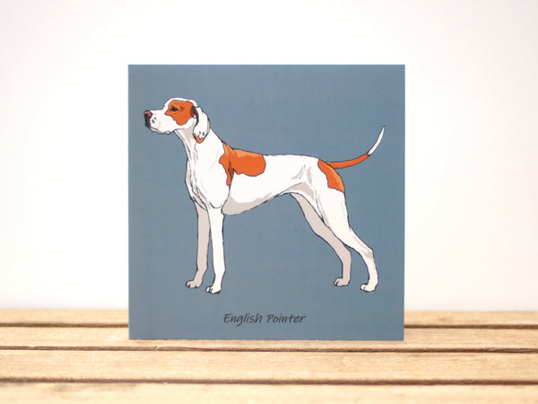 English pointer Dog Card