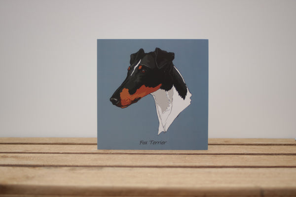 Fox Terrier Portrait Dog Card