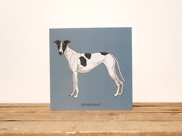 Greyhound Dog Card