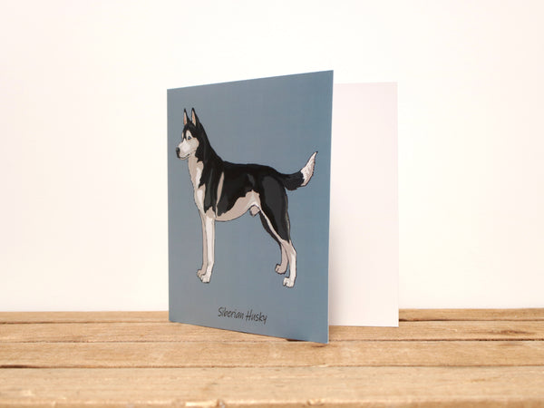 Siberian Husky Dog Card