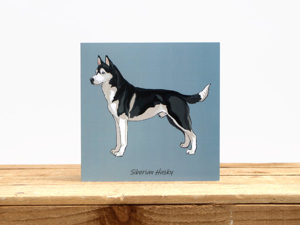 Siberian Husky Dog Card