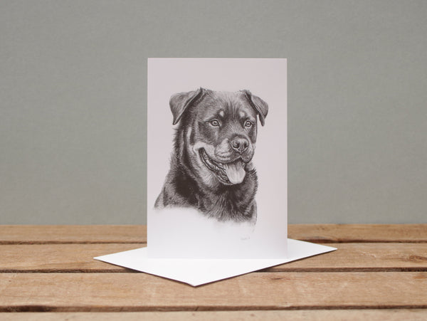 A6 Dog card - Rottweiler
