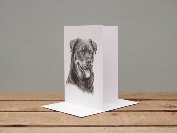 A6 Dog card - Rottweiler