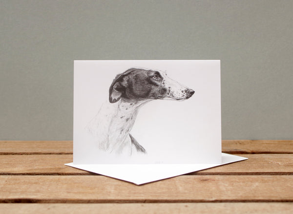 A6 Dog card - Greyhound