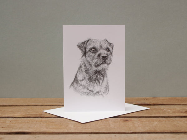 A6 Dog card - Border Terrier