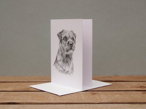 A6 Dog card - Border Terrier