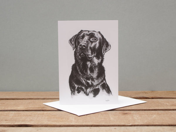A6 Dog card - Black Lab