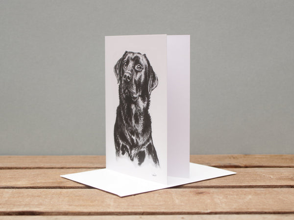 A6 Dog card - Black Lab