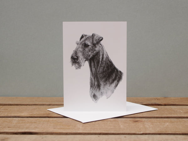 A6 Dog card - Airedale