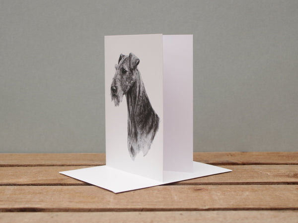 A6 Dog card - Airedale