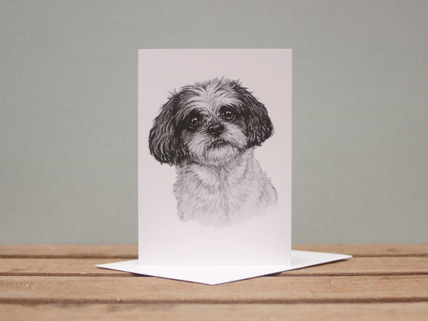 A6 Dog card - Shih Tzu