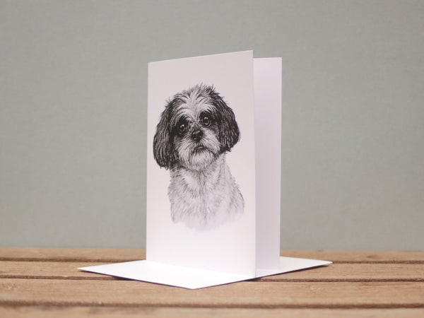 A6 Dog card - Shih Tzu