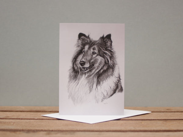 A6 Dog card - Rough Collie