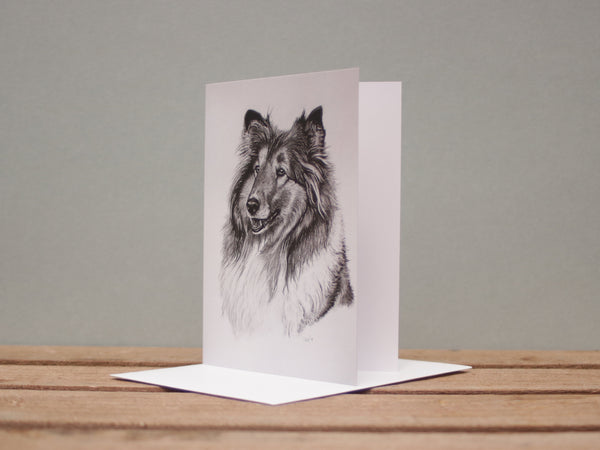 A6 Dog card - Rough Collie