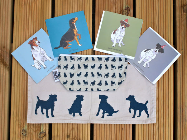 Jack Russell Terrier Dog Cotton Tea Towel