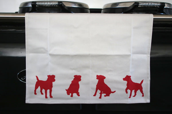 Jack Russell Terrier Dog Cotton Tea Towel