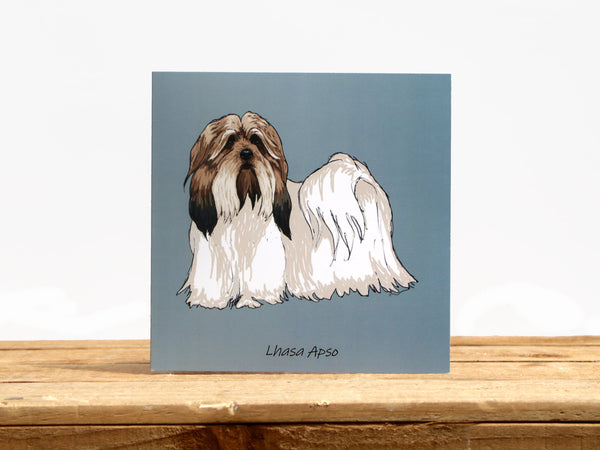 Lhasa Apso Dog Card