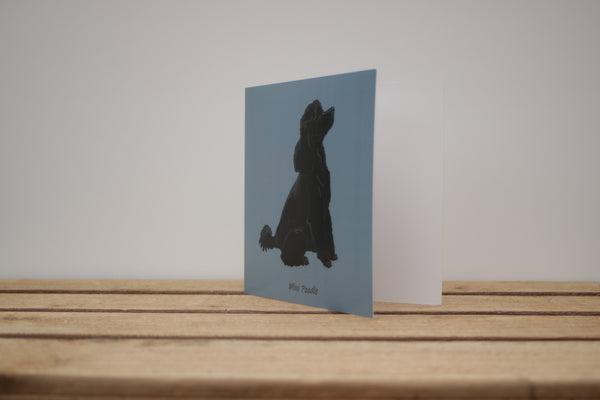 Mini Poodle Dog Card