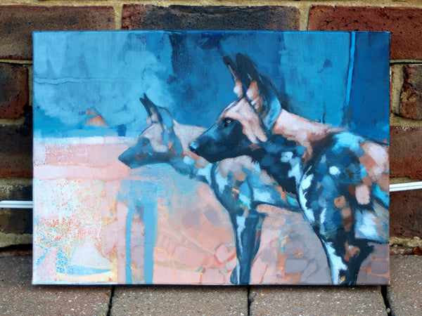 61/66 - 'On Watch' African Painted Dog