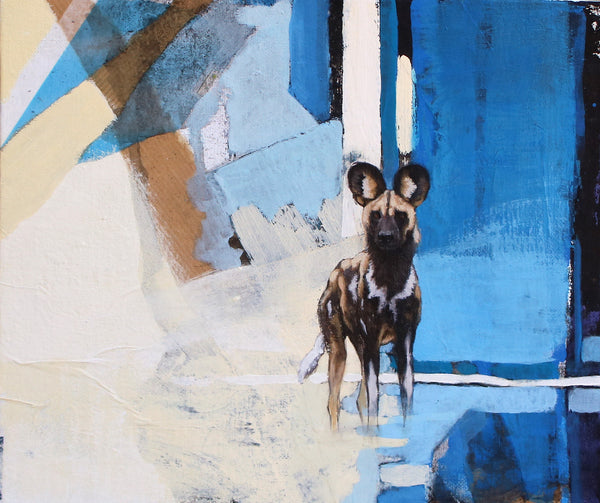 54/66 - Painted Dog Blue Collage