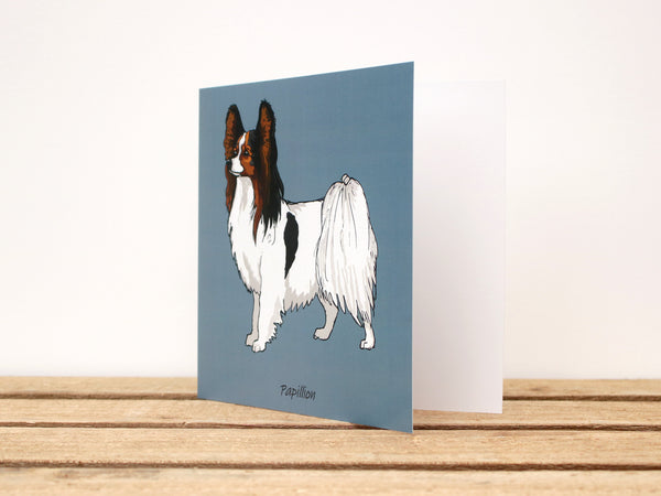 Papillion Dog Card