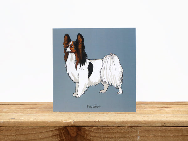 Papillion Dog Card