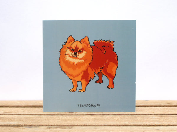 Pomeranian Dog Card