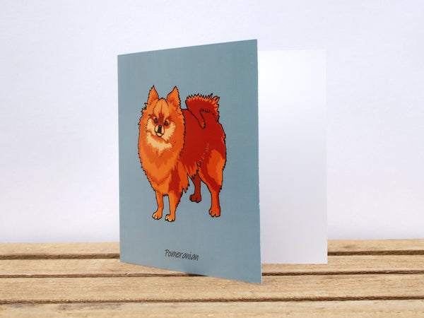 Pomeranian Dog Card