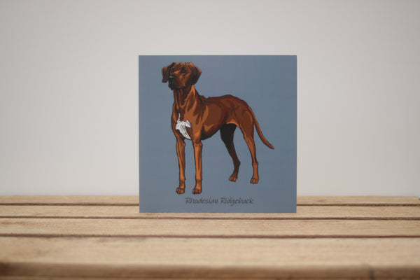 Rhodesian Ridgeback Dog Card