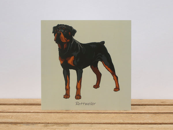 Rottweiler Dog Card