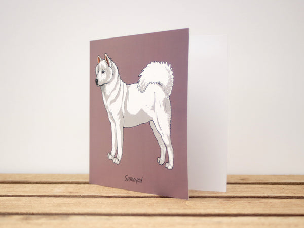Samoyed Dog Card