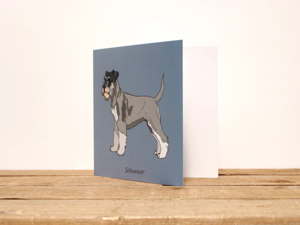 Schnauzer Dog Card
