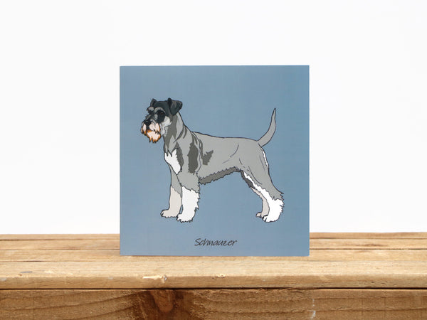 Schnauzer Dog Card