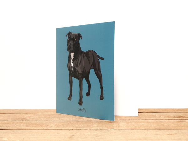 Staffordshire Bull Terrier Dog Card