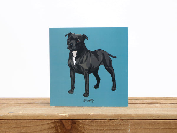 Staffordshire Bull Terrier Dog Card