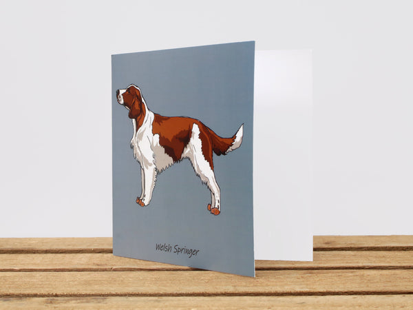 Welsh Springer Spaniel Dog Card