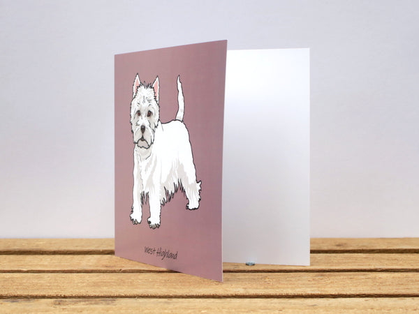 West Highland White Terrier Dog Card