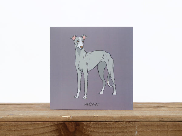 Whippet Dog Standing Card
