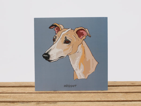 Whippet Dog Card