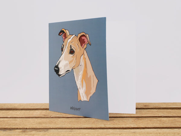 Whippet Dog Card
