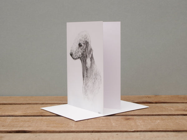 A6 Dog card - Bedlington Terrier