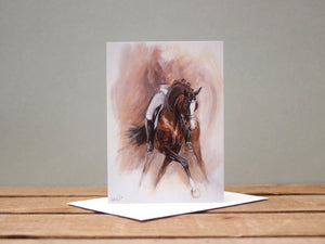 A6 Horse card - Dance II