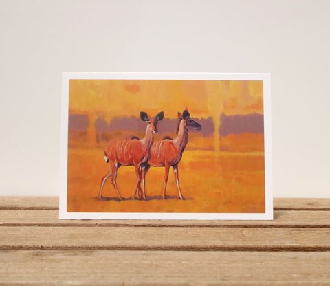 A6 Wildlife card - Kudu