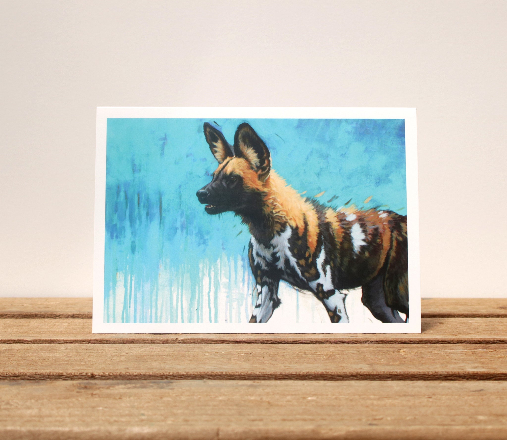 A6 Wildlife card - Painted Dog I