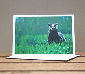 A6 Wildlife card - Badger