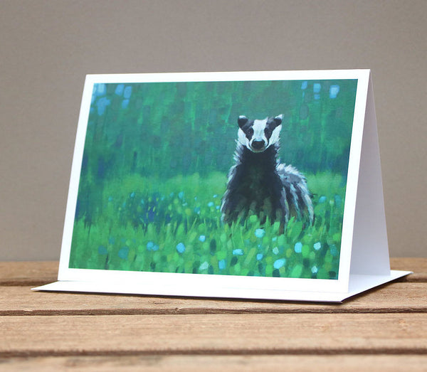 A6 Wildlife card - Badger