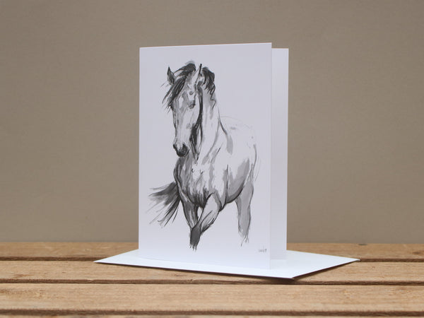 A6 Horse card - Windy
