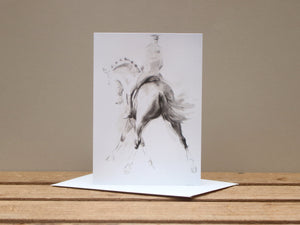 A6 Horse card - Grace
