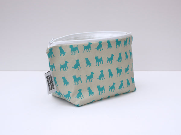 Jack Russell Terrier dog washbag/zipped pouch