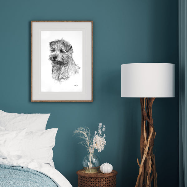 Norfolk Terrier dog print